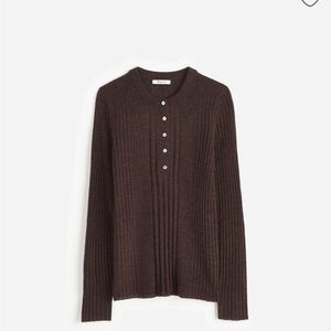 Madewell Brown Ribbed Sweater